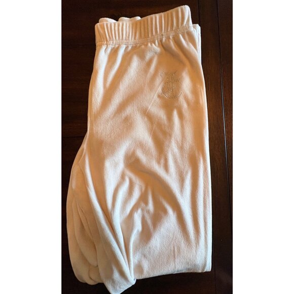 2 piece Juicy Couture Small Pajamas With Rhinestone Logo Soft Cozy Lounge Wear - Picture 3 of 14